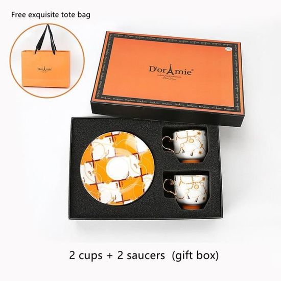 Tasse à Café En Céramique Avec Couvercle Et Soucoupe - Motif Chat Jaune Kawaii - Idéal Café, Thé - Cadeau Anniversaire