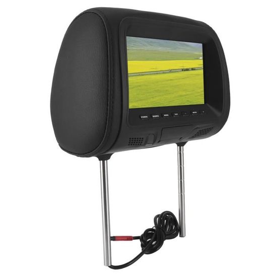 Cikonielf voiture MP5 Siège de voiture arrière MP5 lecteur multimédia moniteur DVD appui-tête écran LCD 7in Bluetooth Support