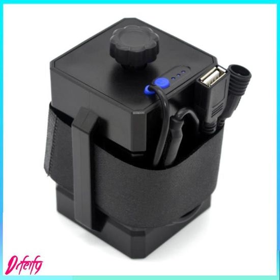 Tiardey 8.4V Boîte Batterie Vélo 18650 Étanche USB/DC - Support Piles Avec Affichage Puissance Pour Lampe Vélo