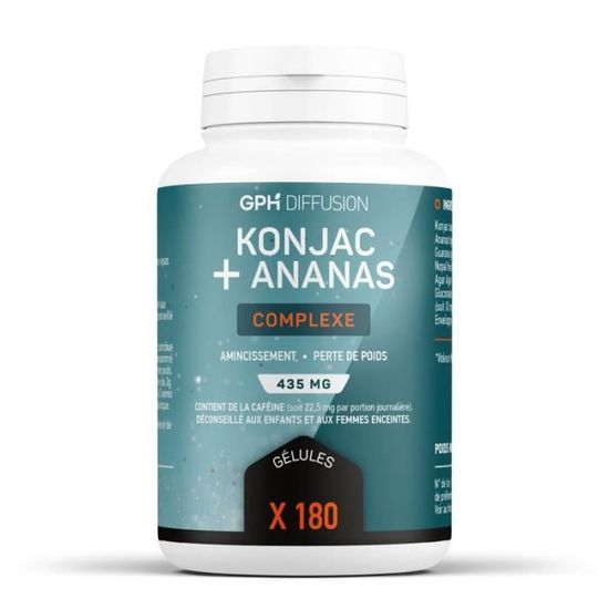 Carrés Konjac à L'Ananas - Aide à La Perte De Poids, 100% Naturel, Bien-être Général
