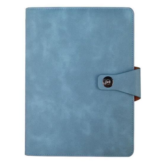 Carnet A5 Cuir PU Texture Crocodile Noir - Reliure 6 Anneaux, Planificateur 67 Pages, Fermeture Magnétique + Boîte Cadeau