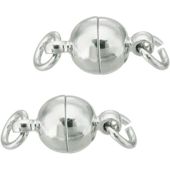 Lot De 100 Fermoirs Magnétiques Ovales En Laiton – 11 X 7 Mm, Trou 1,5 Mm, Couleurs Assorties