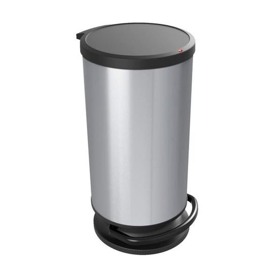 Sundis Swing Poubelle 25 L à Couvercle Basculant – Plastique Recyclé Gris/Noir, Éco-responsable Pour Cuisine, Bureau Ou Atelier