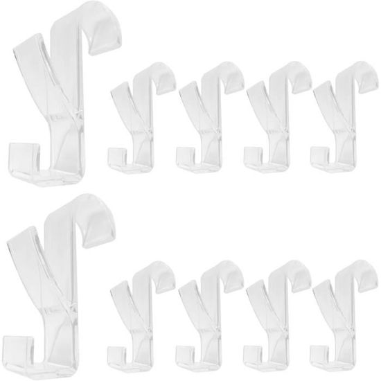 Ahlsen 8 Pcs Crochet Radiateur Rond, Crochet à Serviettes Blanc