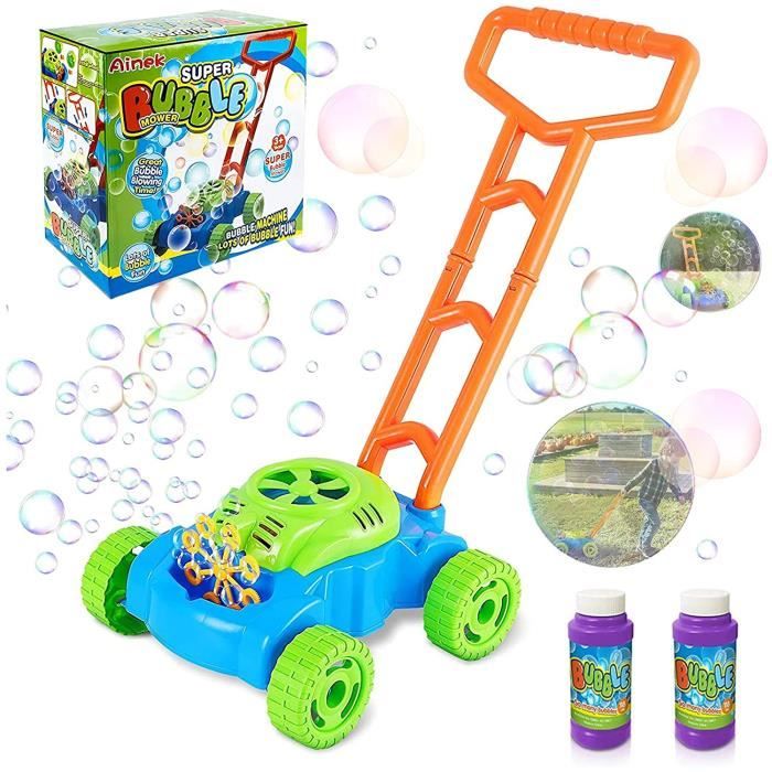 Tondeuse A Bulles pour Enfant,Jouet Souffleur Bulle De Savon,Machine ?� Bulle Jouet ?� Bulles 