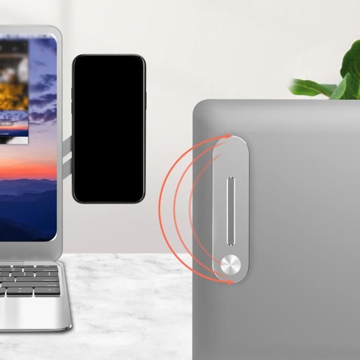 FIXATION TELEPHONE - SUPPORT TELEPHONE Support de téléphone latéral pour écran d'ordinateur portable 3 pièces
