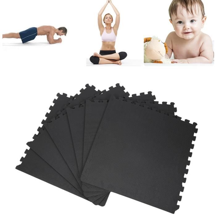 6pcs Tapis de Sol pour pratiquer la Gymnastique Yoga Judo