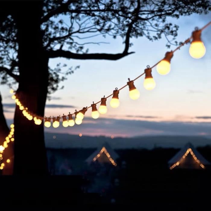 8M 13M fée guirlande LED boule chaîne lumières étanche pour arbre de noël mariage - Modèle: 8M 10 Bulbs US 110V PLUG - MILEDCB01370