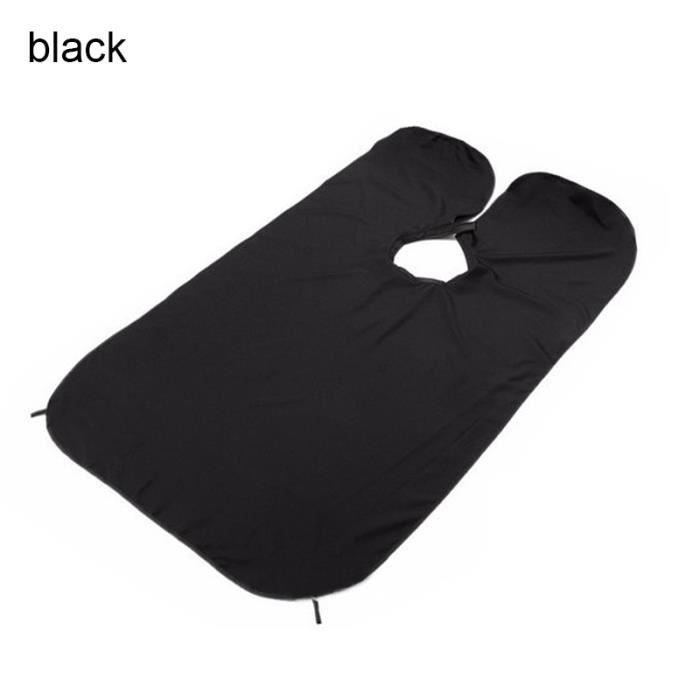 Barbe rasage tablier homme salle de bain tablier barbe soin nettoyer rassembler tissu bavoir cheveux rasage tablier - Black