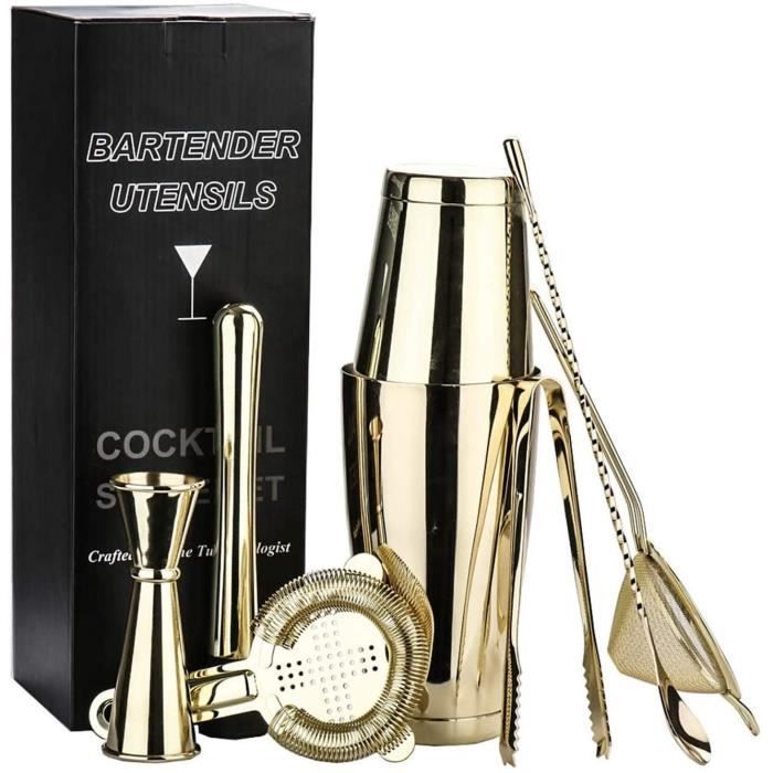 SET COCKTAIL Cocktail Shaker Set 550ml 750ml Shaker Shaker Shaker Shaker Wine Boston Shaker pour Bartman Ustensiles Set Ensemble321