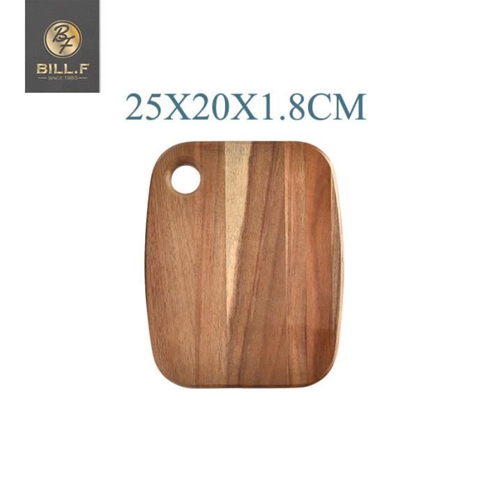Planche à découper,Planche à découper en bois d'acacia, planche à découper de fruits entiers, planche à découper - Type 25x20x1.8cm