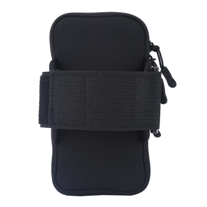 sac de bras Sport de plein air course jogging exercice gym bras poignet pochette brassard téléphone cas sac noir