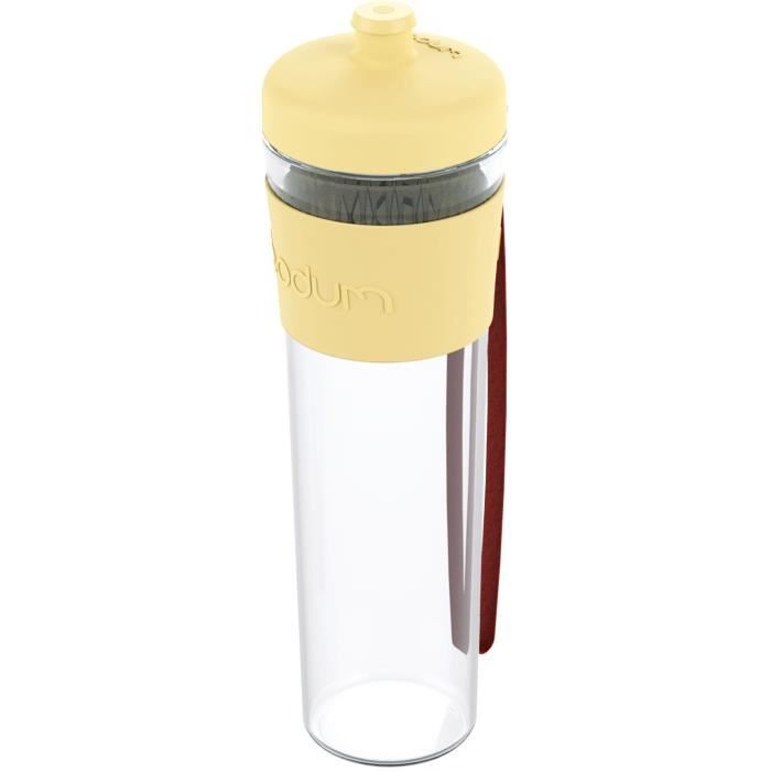 BODUM BISTRO Gourde à emporter - Plastique - 0,5 L - Jaune pastel