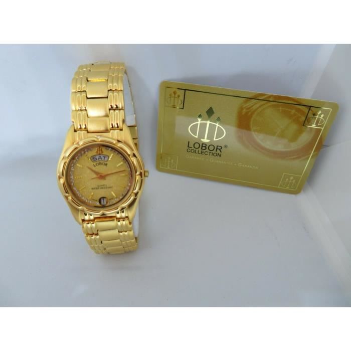 MONTRE FEMME LOBOR COLLECTION LADY KATY PLAQUÉE OR LB 926 MGB