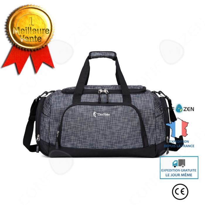 CONFO® Sac à dos Sac de sport de sport Sac de voyage de grande capacité Sac de sport pour homme Sac à main étanche pour loisirs plei