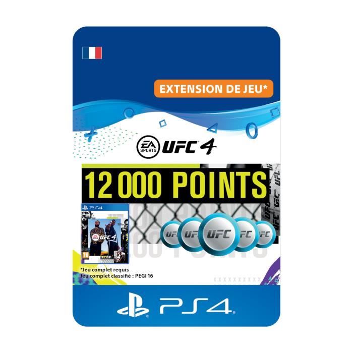 DLC 12000 Points UFC pour UFC®4 - Code de Téléchargement PS4