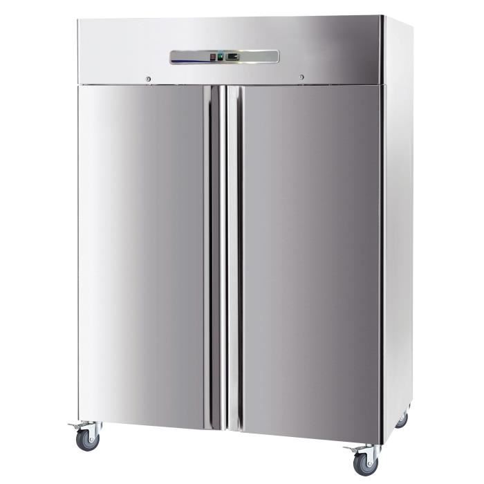 Armoire positive 1400 Litres 2 portes GN2/1 Inox