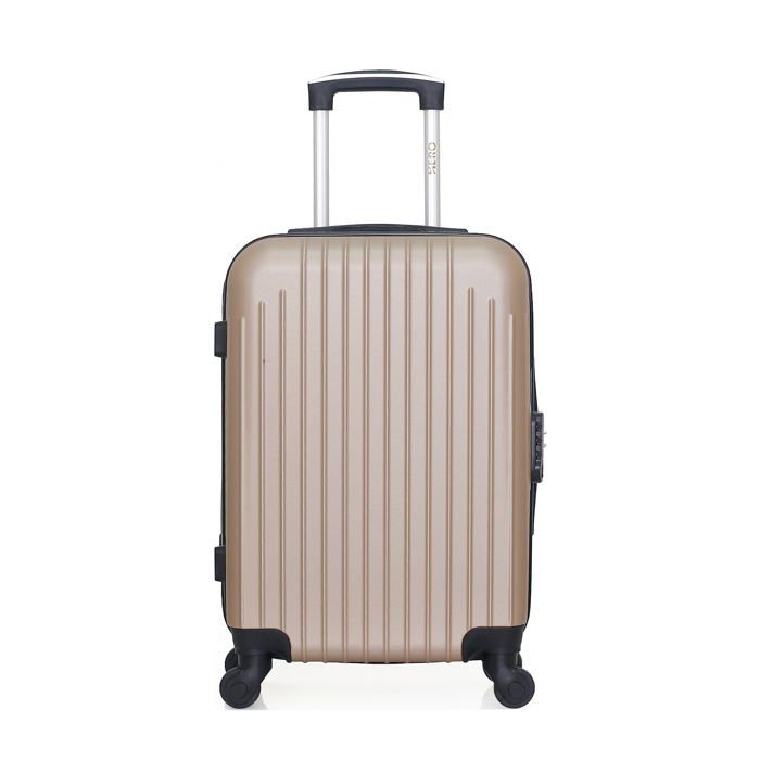 HERO – VALISE CABINE - ABS – 55cm – 4 roues – CARPATES – BEIGE