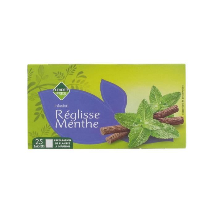 Infusion réglisse menthe 25 sachets - 37g