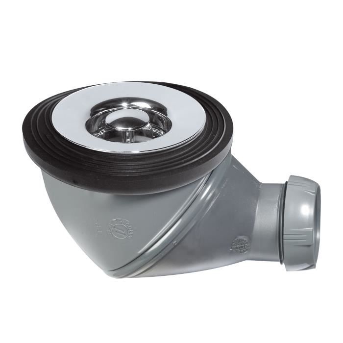 WIRQUIN Bonde de douche James - Ø 60 mm - Grille en ABS chromé