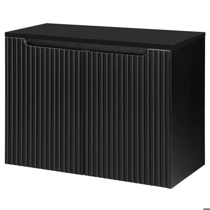 Meuble sous-lavabo NEWPORT avec 2 portes 80 x 60 x 40 cm noir
