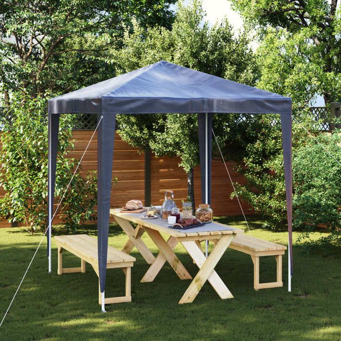 Tente de réception-Tonnelle de Jardin 2x2 m bleu