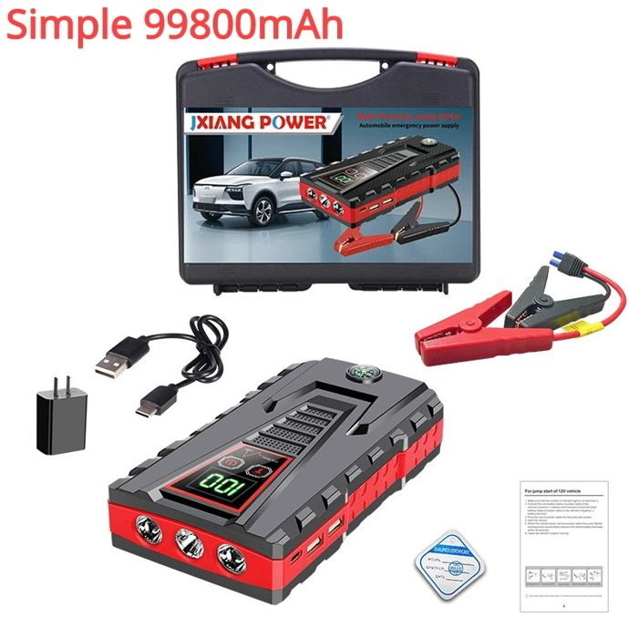Démarreur de voiture Urgence - Batterie externe portable puissante -