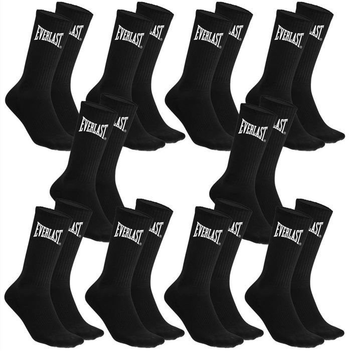 Chaussettes de tennis everlast men 10-pack noir 43-46 coton Chaussettes de tennis everlast men 10-pack noir 43-46 coton