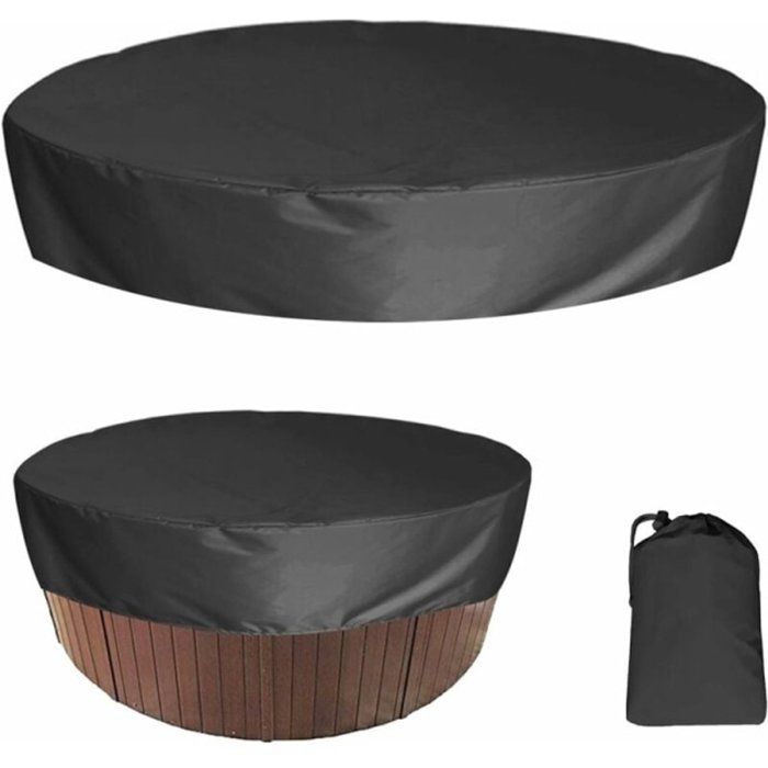 Bâche de piscine ronde 200 x 30 cm - Imperméable - Résistante aux UV - Durable et résistante au soleil - Convient pour une piscine