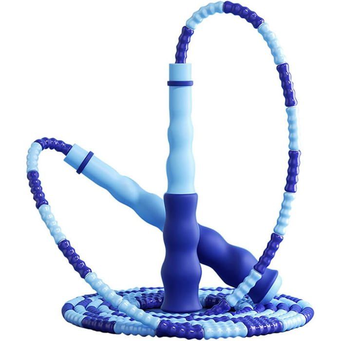 Corde à Sauter Réglable 2,8 M Avec Perles TPE Et Poignées ABS – Anti-embrouille, Pour Cardio Et Freestyle, Intérieur/extérieur