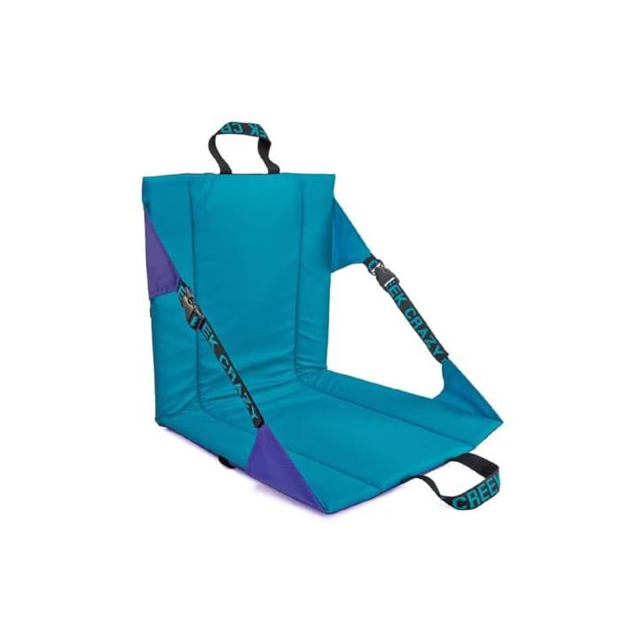 Coussin de siège pliable - DOK - Dossier réglable - Portable - Bleu - Tissu Oxford 600D - Rembourrage coton perlé