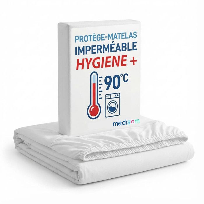 Sweetnight - Protège-matelas 160x190 cm 100% Imperméable - Forme Drap Housse - Lavable à 90°C - Certification Oeko-Tex