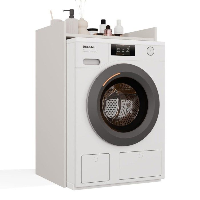 Pola NP - meuble de salle de bain pour lave-linge - 64x50x97 5 cm - Cachemire