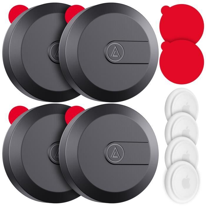 DDJ Lot de 2 supports adhésifs Airtag avec autocollant 3M à coller sur portefeuille, télécommande TV, voiture, bagages, drones, coque de protection complète en tissu pour étiquette de moto, légère DDJ Lot de 2 supports adhésifs Airtag avec autocollant 3M à coller sur portefeuille, télécommande TV, voiture, bagages, drones, coque de protection complète en tissu pour étiquette de moto, légère