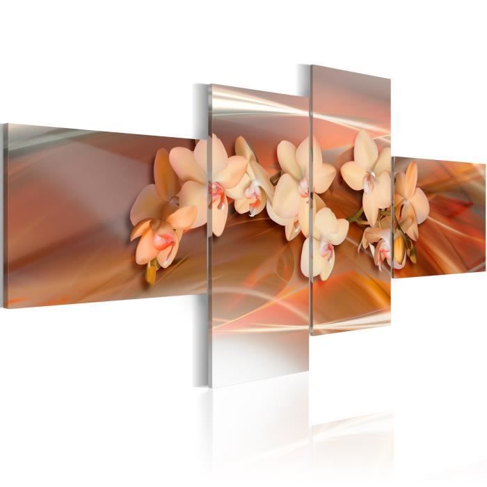 Tableau Orchidee Blanche Sur Le Fond D Automne 0x90 Xxl Fleurs Orchidees Achat Vente Tableau Toile Cdiscount