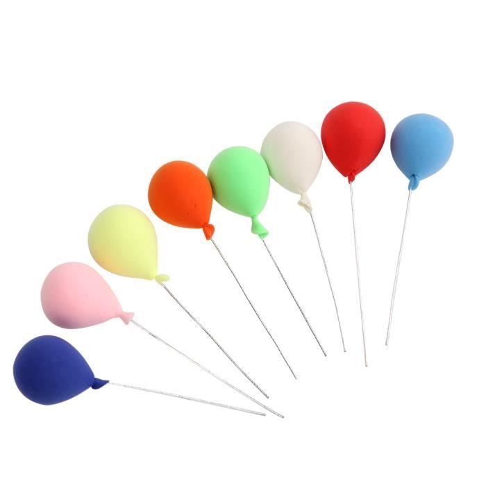 POENVFPO 8 Ballons Miniatures 1:12 Pour Maison De Poupée – Résine Colorée, Décoration Jardin De Poupée, Accessoire DIY