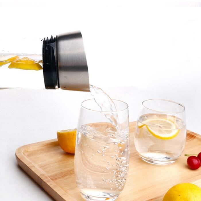 Pichet En Acrylique Transparent 500ml - Pour Jus, Lait Et Boissons Froides | Avec Couvercle