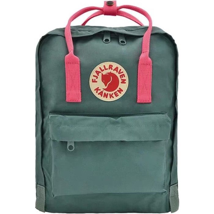 Fjallraven Sac dos Femme Homme 45cm 20L AQUA VERT BANDE ROSE