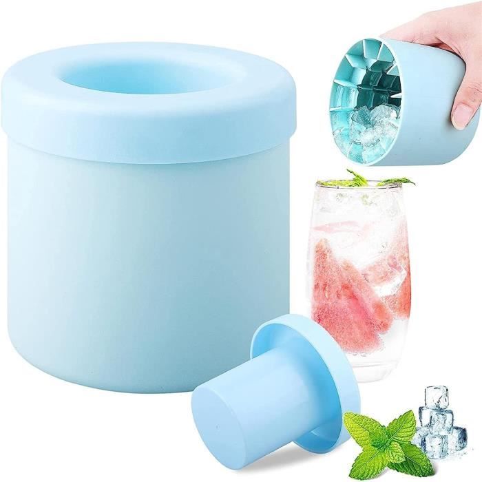 Bac à Glaçons Avec Couvercle Bac à Glaçons En Silicone Réutilisable