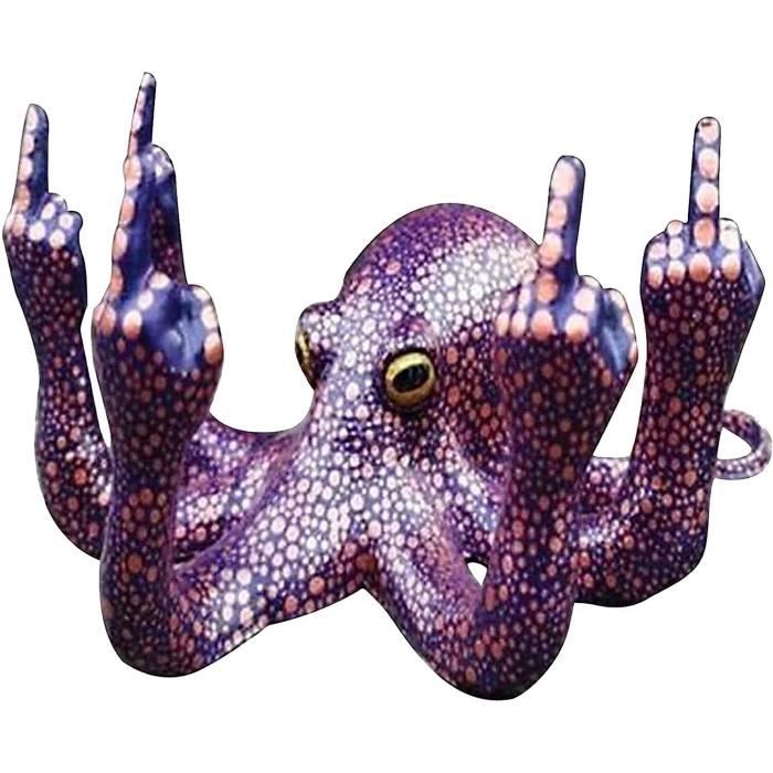 Usefulbeauty Statue De Poulpe, Sculpture De Poulpe - Poulpe En De Résine Avec De Longues Tentacules - Figurine De Décoration Nautique Pour La Maison
