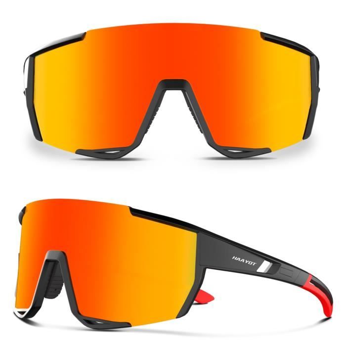 Lunettes de soleil de sport polarisées pour hommes Femmes Cyclisme