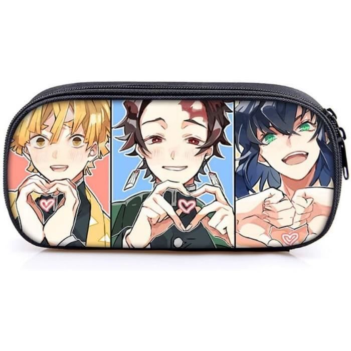 Trousse Scolaire Anime Grande Capacité - Étui à Crayons Coloré Pour Étudiants Et Adolescents Fans D'Animation