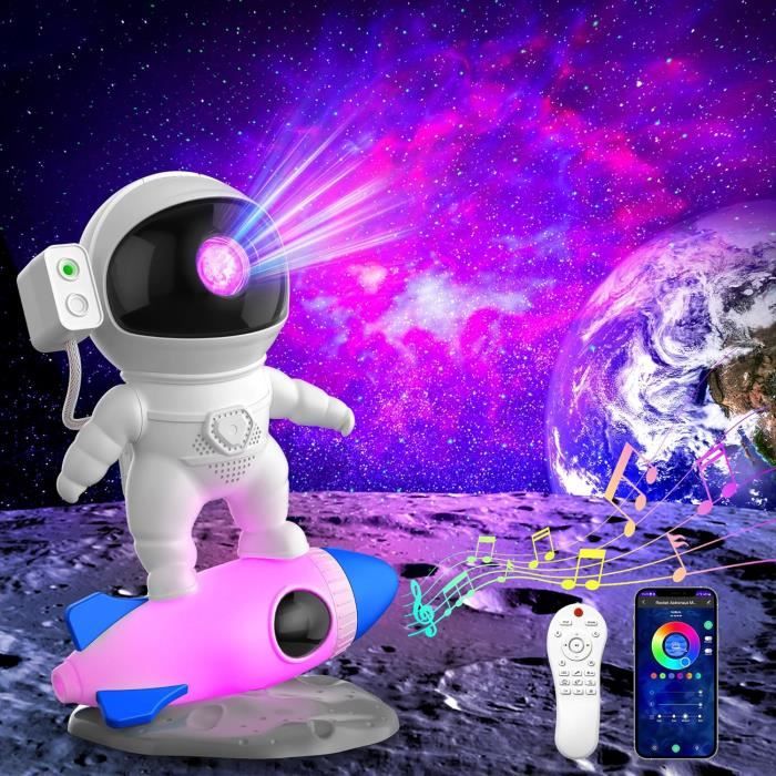 Astronaute Projecteur Galaxie Projecteur Ciel Etoile Plafond, 15 Sons  Blancs, Veilleuse Enfant Projecteur Avec Télécommande E[A1755] - Cdiscount  Puériculture & Eveil bébé