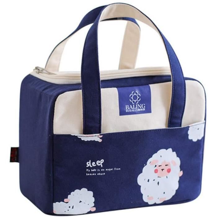 Freesiom Sac Isotherme Repas Dejeuner Femme Enfant Renard Ours Animaux Portable Chaud Froid Lunch Box France Bebe Voyage Camping Pi Bleu Achat Vente Sac Repas Bebe Soldes Cdiscount