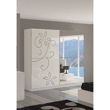 Armoire Adulte Design Clea 2 Portes Coulissant Achat Vente