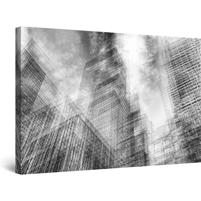 Image murale imprimée Tableau Toile moderne Canevas Chatton coloré