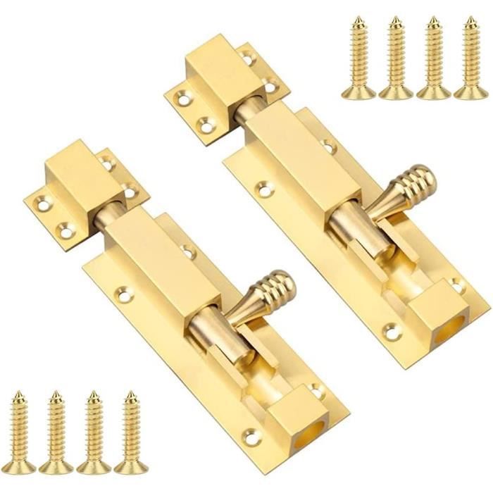 LYTIVAGEN 4 PCS Loquet De Porte En Acier Inoxydable Petite Serrure