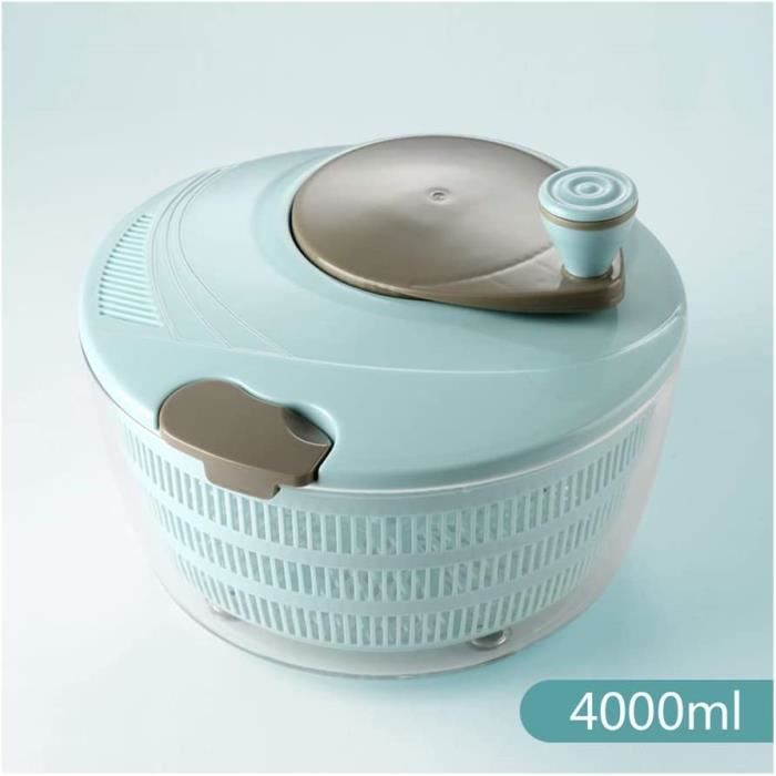 Essoreuse à Salade Manuelle 5L - Panier Centrifuges Pour Légumes, Laitue | Lavage Et Séchage Rapide