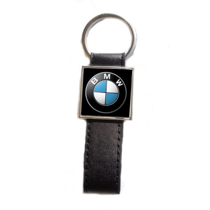 FancyAuto Cuir Porte-clés de Voiture Porte-clés Auto Porte-clés Décoration Bague pour BMW Rouge