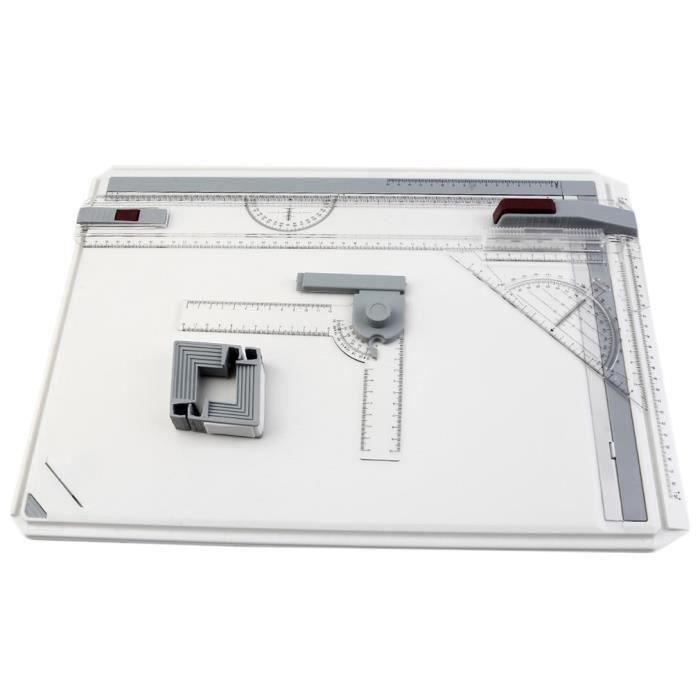 Portable A3 Tableau De Dessin Table Avec Mouvement Parallèle Réglable Angle Dessinateur Art Peinture Dessin Outils Palette de Ballylelly 